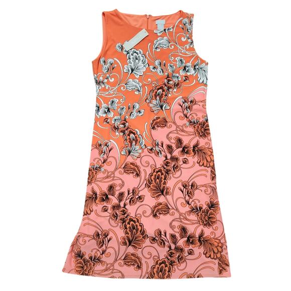 NWT Chico's Orange Tango Vine Dress Chico's Size 00 US 2 - Picture 1 of 5